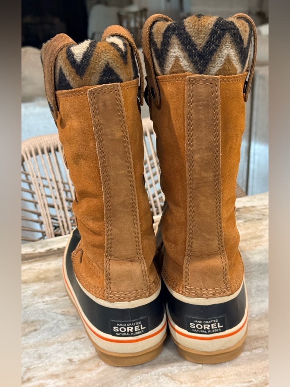 Women’s SOREL Joan of Arctic knit II waterproof winter boots- Size 7 - Picture 6 of 8